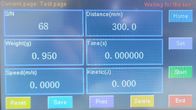 0.007M / S Kinetic Energy Tester ระยะเซนเซอร์เลือก 100-500 มม